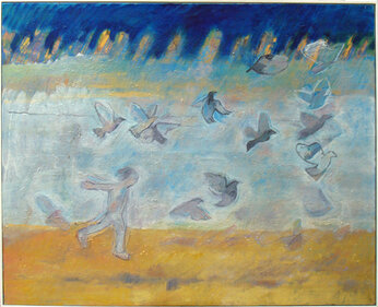 Boy Chasing Birds IV